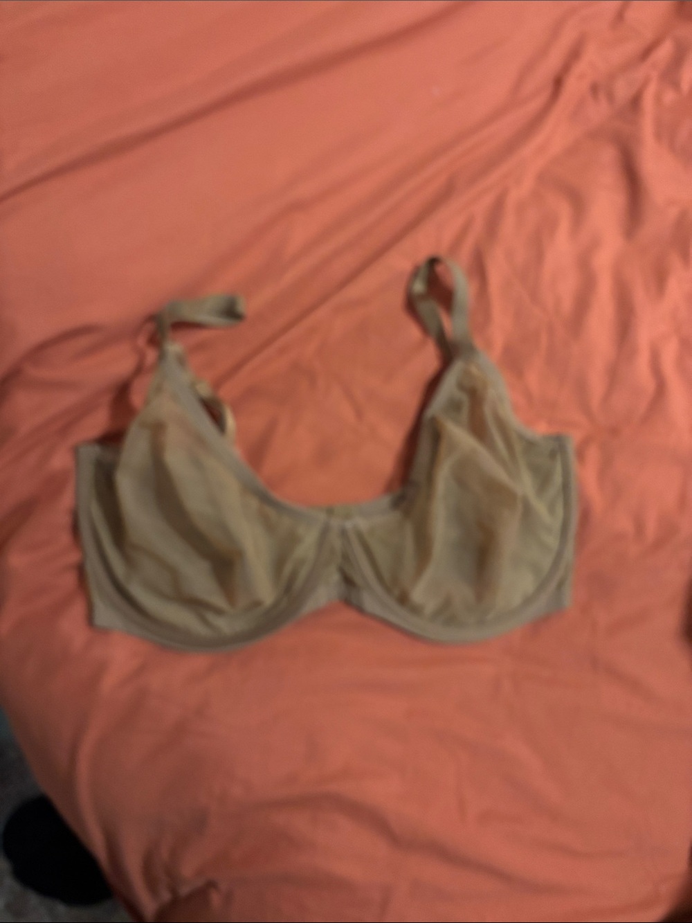 Brand new SKIMS Sheer Underwire Bra in Tan